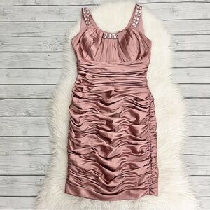 Cachet Pink Satin Dress